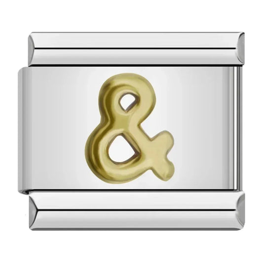 Charm Italiano con Símbolo de Unión en Plata