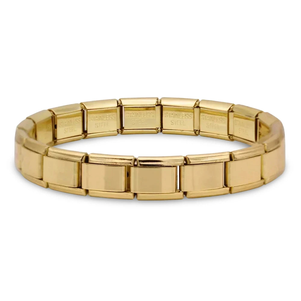 Brazalete Italiano en Dorado