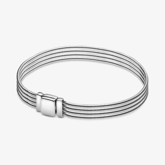 Brazalete de Múltiples Cadenas con Broche Minimalista