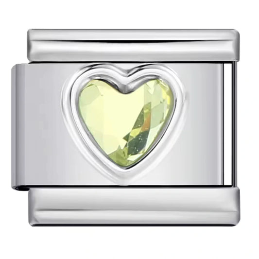 Charm Italiano Corazón Amarillo