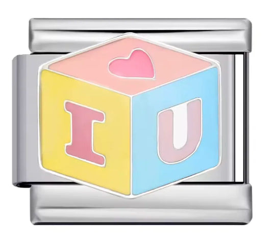 Charm Italiano Cubo I Love You