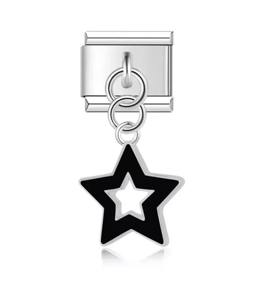 Charm Italiano Estrella Negro