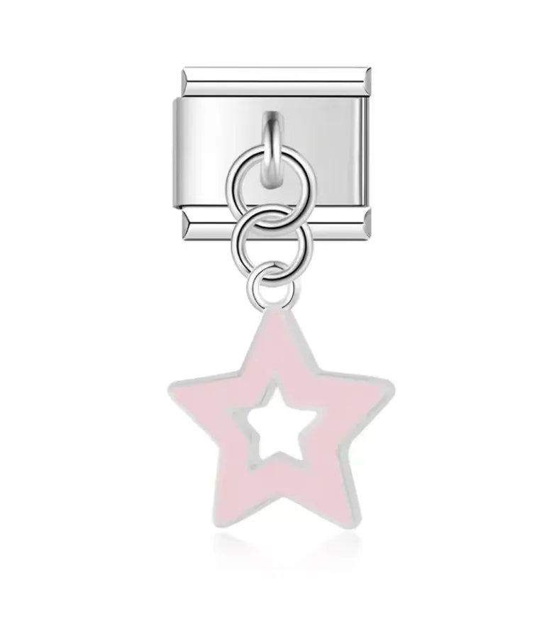 Charm Italiano Estrella Rosa