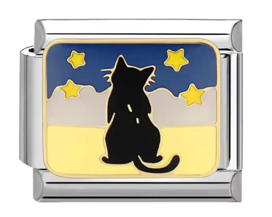 Charm Italiano "Gato Viñedo Nocturno"