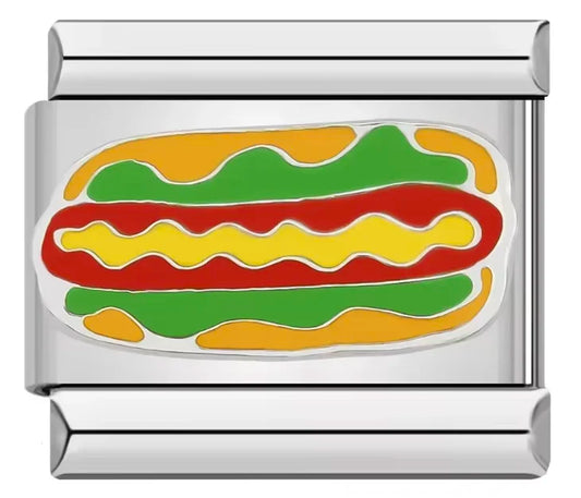 Charm Italiano con Diseño de Hot Dog