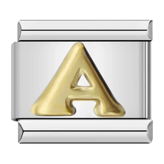 Charm Italiano con Letra A en Plata