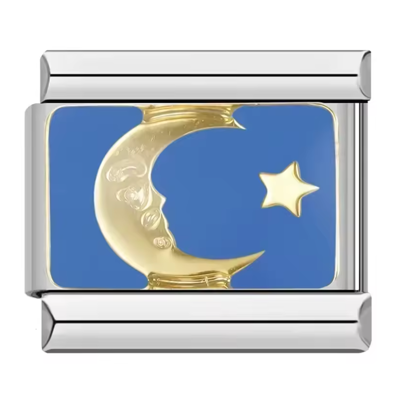 Charm Italiano con Luna y Estrella