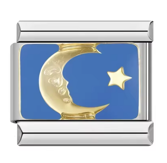 Charm Italiano con Luna y Estrella