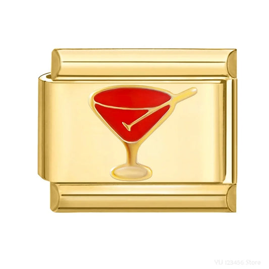 Charm Italiano de Martini Elegante en Oro