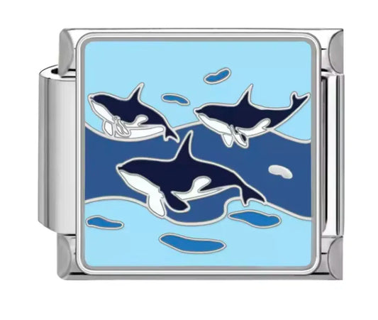 Charm Italiano "Orca en el Mar"