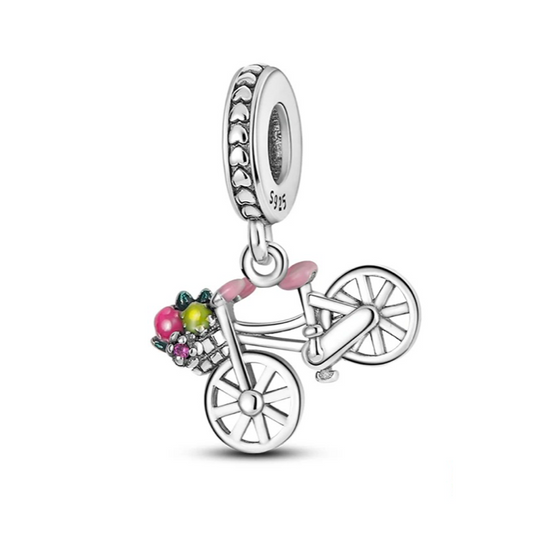 Charm de Bicicleta Floral