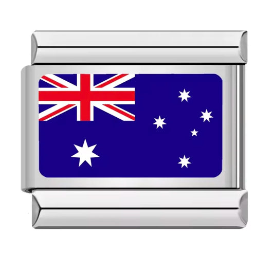 Charm Italiano con Diseño de Bandera Australiana
