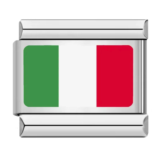 Charm Italiano con Diseño de Bandera de Italia