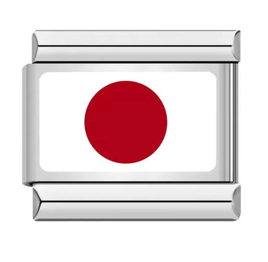 Charm Italiano con Diseño de Bandera de Japón
