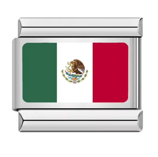 Charm Italiano con Diseño de Bandera de México