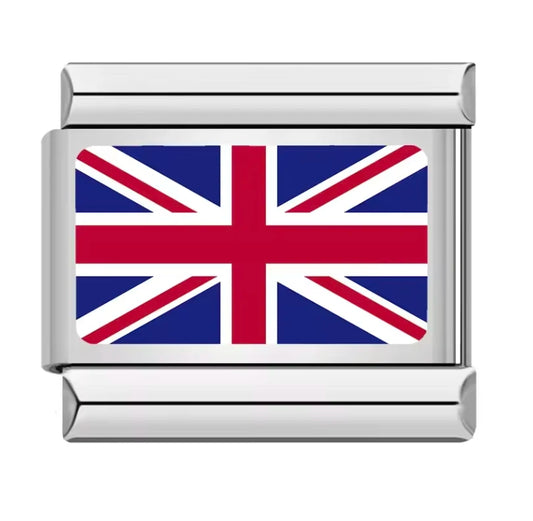 Charm Italiano con Diseño de Bandera del Reino Unido