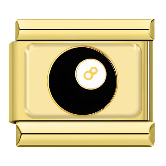 Charm Italiano de Bola 8 en oro