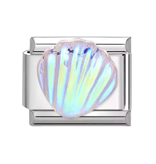 Charm Italiano con Diseño de Concha Estilizada