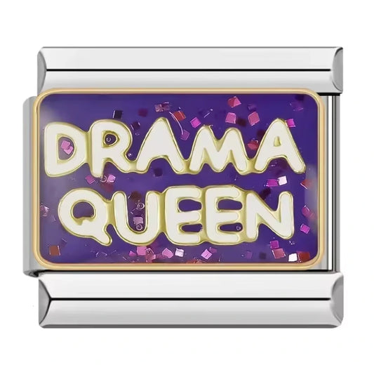 Charm Italiano Drama Queen en Morado