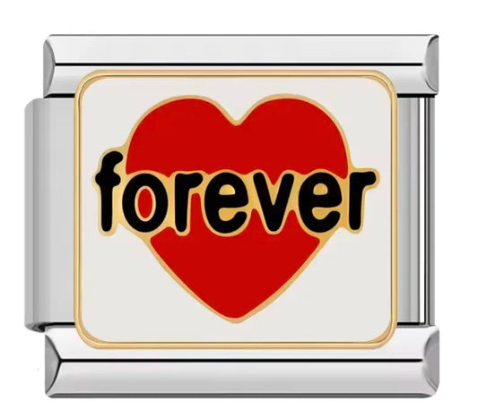 Charm Italiano con Símbolo de "Forever"