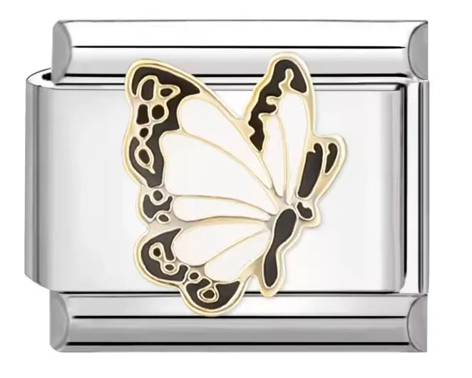 Charm Italiano "Mariposa Blanca" con Toque Delicado
