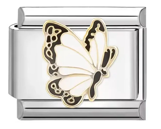 Charm Italiano "Mariposa Blanca" con Toque Delicado
