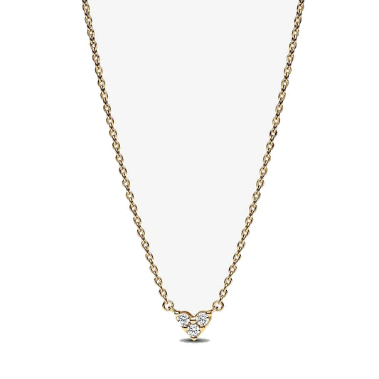 Collar con Corazón Doble de Oro