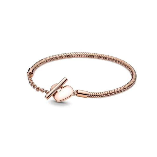Brazalete con Corazón Toggie en Oro Rosa